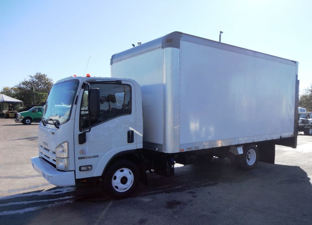 2013 Isuzu NPR HD 16FT DRY BOX. RAIL LIFTGATE BOX TRUCK CARGO TRUCK - 21135392 - 1