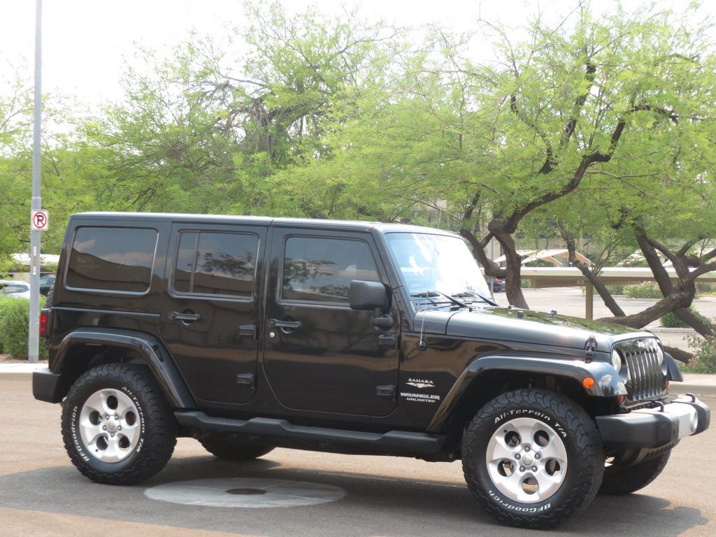 2013 Jeep Wrangler Unlimited 1OWNER JEEP WRANGLER 4DOOR EXTAR CLEAN SAHARA AZ JEEP  - 23023549 - 3