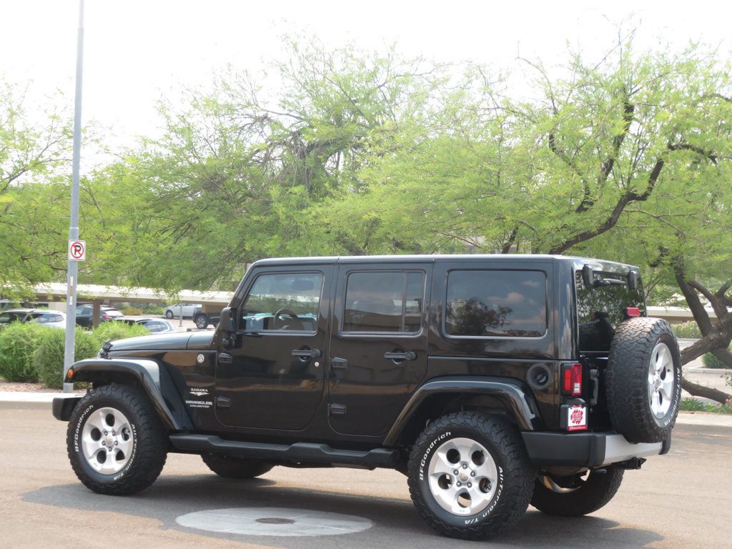 2013 Jeep Wrangler Unlimited 1OWNER JEEP WRANGLER 4DOOR EXTAR CLEAN SAHARA AZ JEEP  - 23023549 - 4