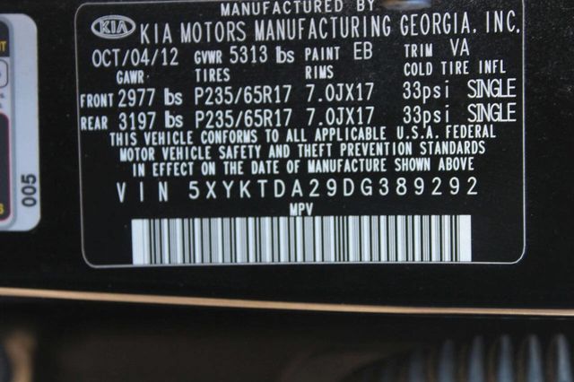 2013 Kia Sorento AWD 4dr V6 LX - 22971664 - 10