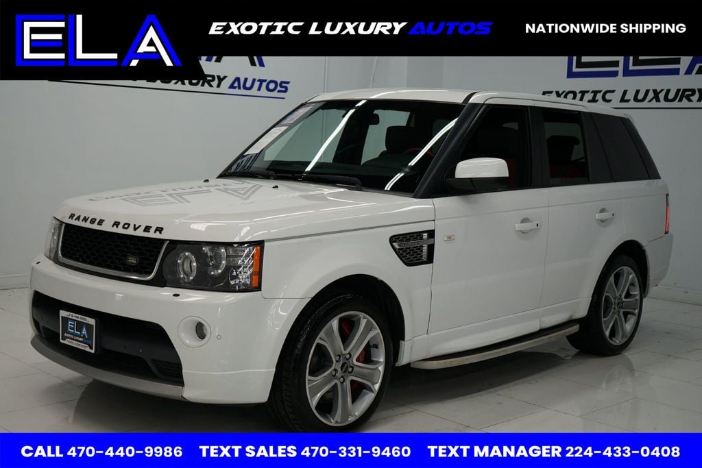 2013 Land Rover Range Rover Sport RED INTERIOR / BLK PIANO! ONLY 1 IN USA WITH THIS COLOR COMBO!! - 22488117 - 0