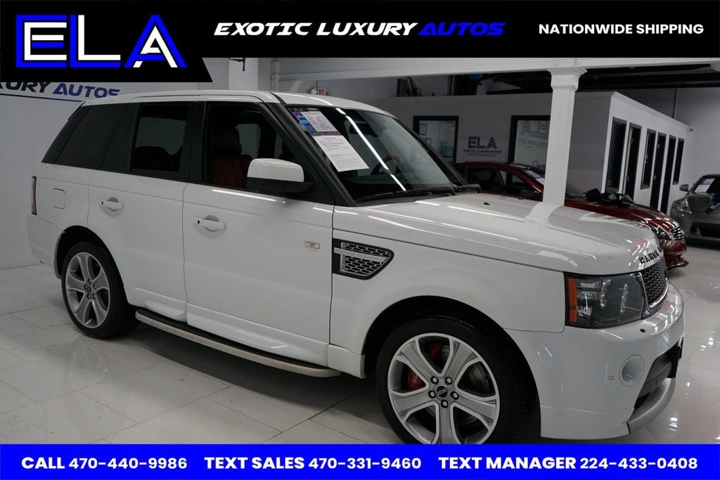 2013 Land Rover Range Rover Sport RED INTERIOR / BLK PIANO! ONLY 1 IN USA WITH THIS COLOR COMBO!! - 22488117 - 12