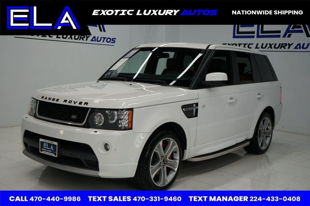 2013 Land Rover Range Rover Sport RED INTERIOR / BLK PIANO! ONLY 1 IN USA WITH THIS COLOR COMBO!! - 22488117 - 1
