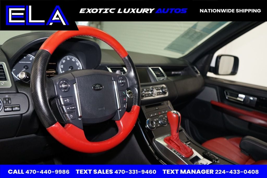 2013 Land Rover Range Rover Sport RED INTERIOR / BLK PIANO! ONLY 1 IN USA WITH THIS COLOR COMBO!! - 22488117 - 25
