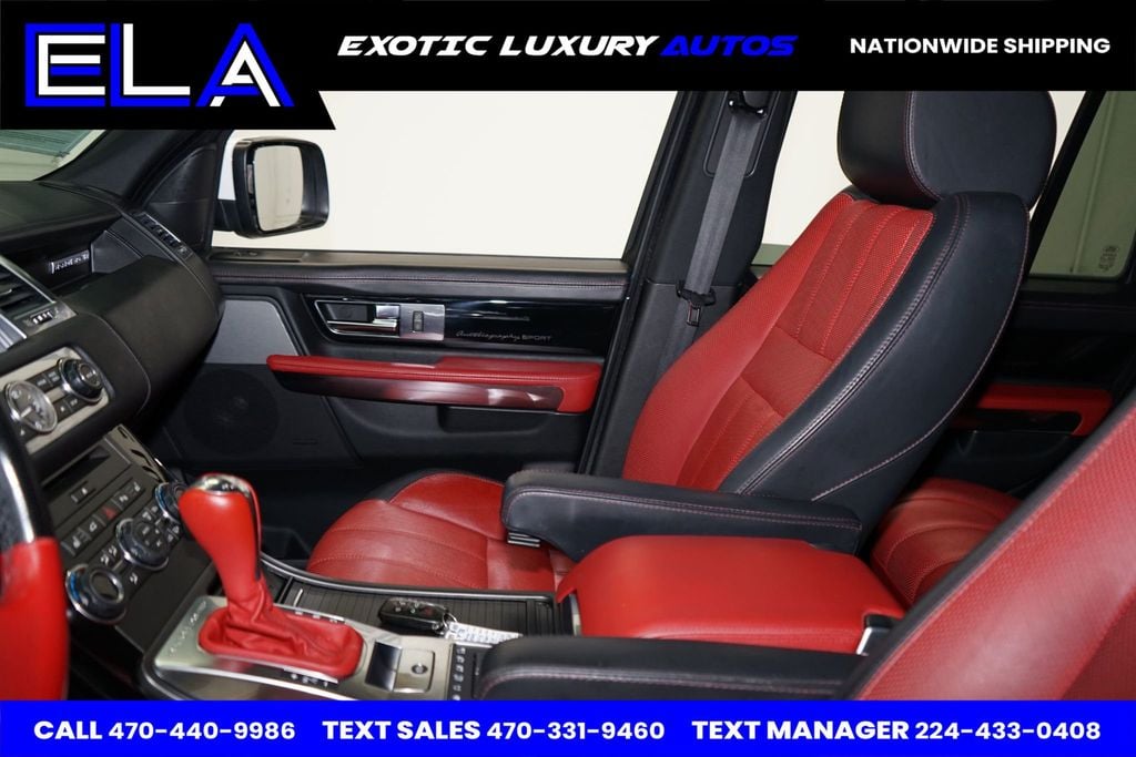 2013 Land Rover Range Rover Sport RED INTERIOR / BLK PIANO! ONLY 1 IN USA WITH THIS COLOR COMBO!! - 22488117 - 26