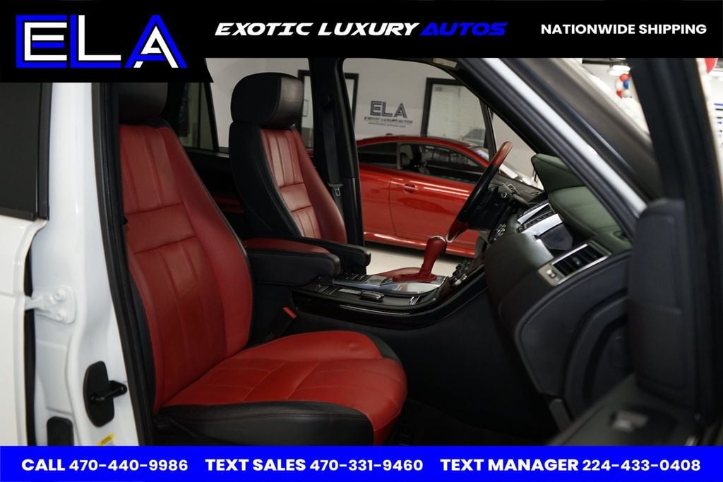 2013 Land Rover Range Rover Sport RED INTERIOR / BLK PIANO! ONLY 1 IN USA WITH THIS COLOR COMBO!! - 22488117 - 33