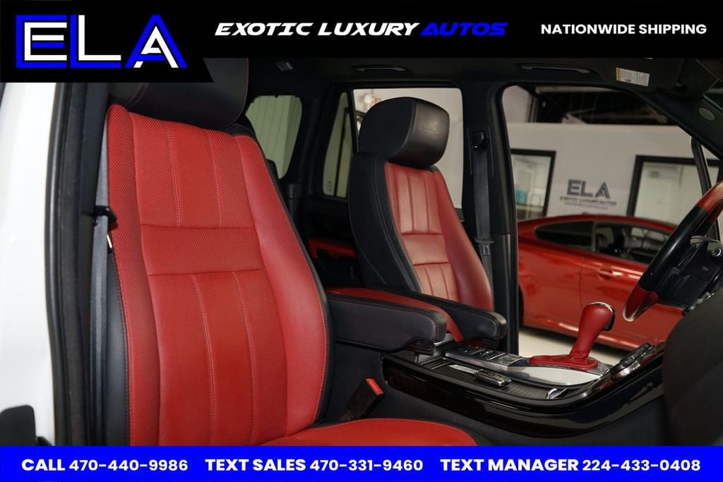 2013 Land Rover Range Rover Sport RED INTERIOR / BLK PIANO! ONLY 1 IN USA WITH THIS COLOR COMBO!! - 22488117 - 34