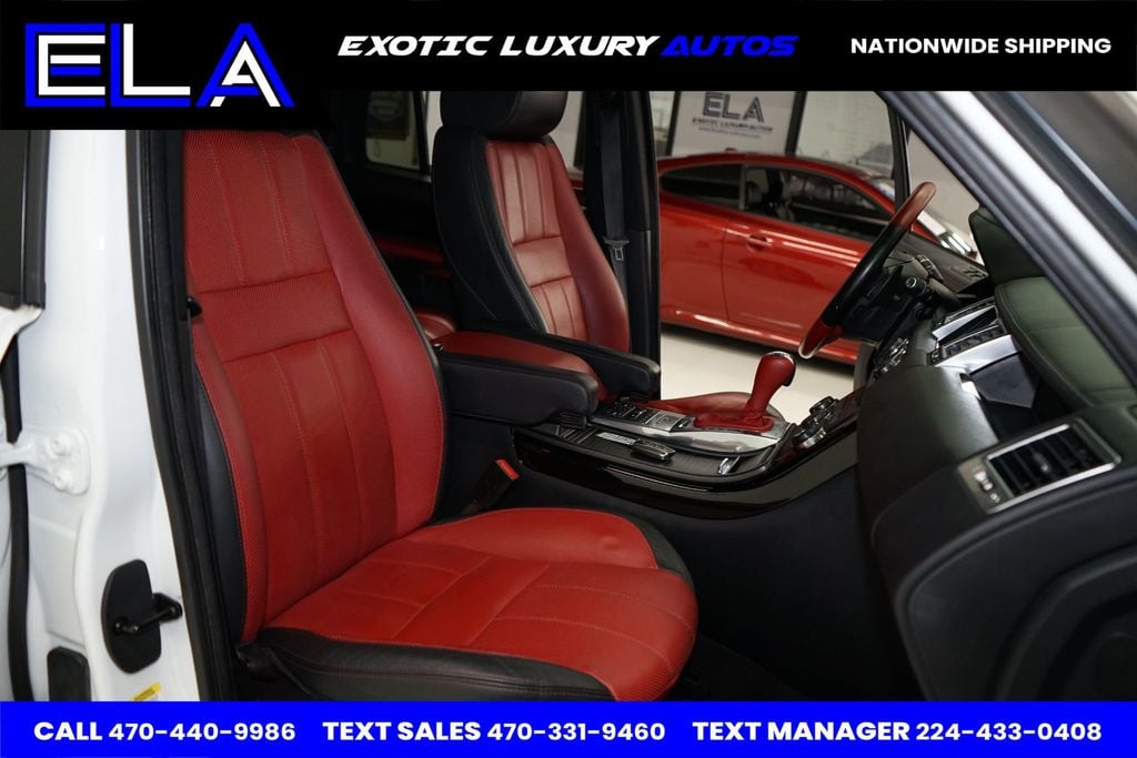 2013 Land Rover Range Rover Sport RED INTERIOR / BLK PIANO! ONLY 1 IN USA WITH THIS COLOR COMBO!! - 22488117 - 35