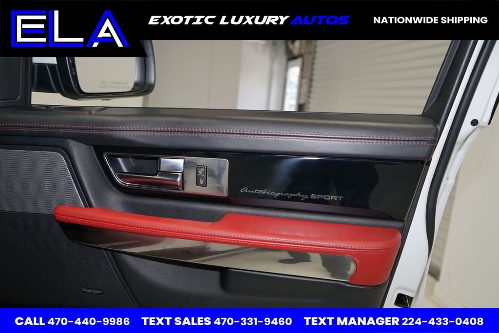 2013 Land Rover Range Rover Sport RED INTERIOR / BLK PIANO! ONLY 1 IN USA WITH THIS COLOR COMBO!! - 22488117 - 36
