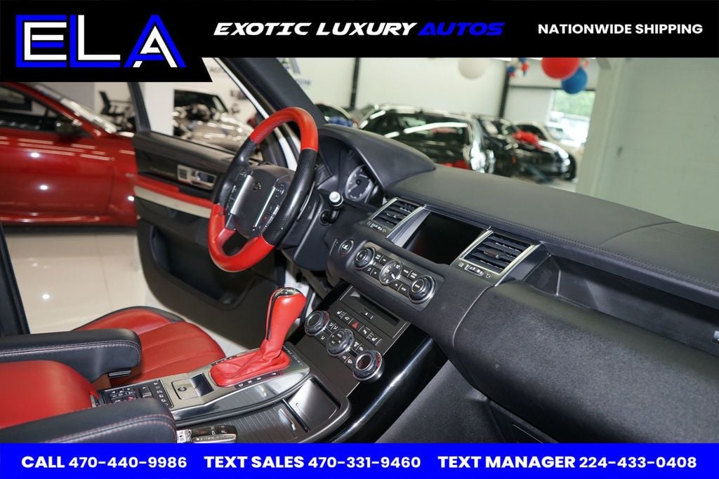 2013 Land Rover Range Rover Sport RED INTERIOR / BLK PIANO! ONLY 1 IN USA WITH THIS COLOR COMBO!! - 22488117 - 37
