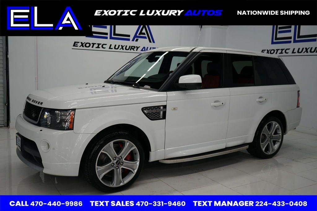 2013 Land Rover Range Rover Sport RED INTERIOR / BLK PIANO! ONLY 1 IN USA WITH THIS COLOR COMBO!! - 22488117 - 3