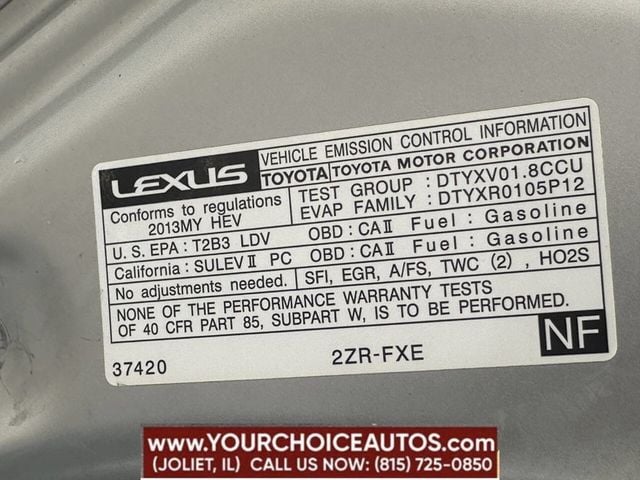 2013 Lexus CT 200h 5dr Sedan Hybrid - 22665959 - 28