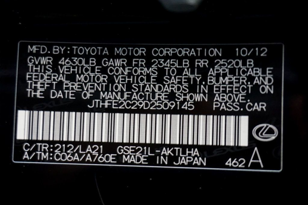 2013 Lexus IS 350C *IS350C* *Black/Black* *Luxury Package* *Only 41k Miles* - 23030685 - 26
