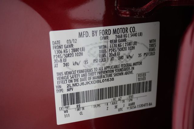 2013 Lincoln MKX FWD 4dr - 22996691 - 31