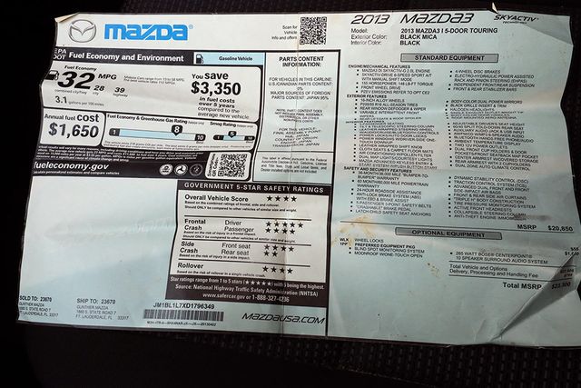 2013 Mazda Mazda3 5dr Hatchback Automatic i Touring - 22972101 - 42