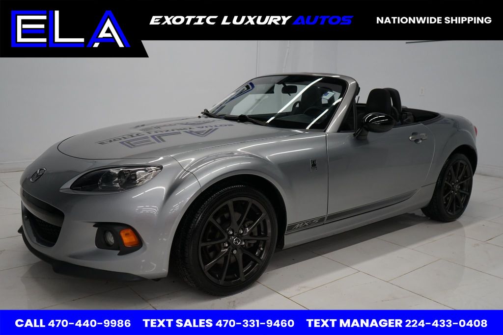 2013 Mazda MX-5 Miata 1 OWNER SINCE NEW! CLUB PACKAGE! LIQUID SILVER METALLIC SPEC CAR - 22712648 - 0