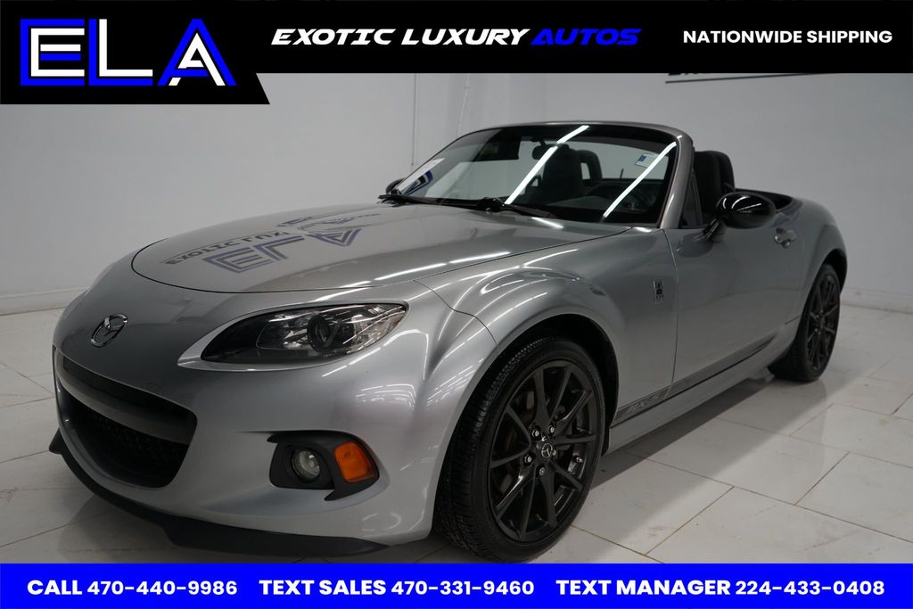 2013 Mazda MX-5 Miata 1 OWNER SINCE NEW! CLUB PACKAGE! LIQUID SILVER METALLIC SPEC CAR - 22712648 - 1