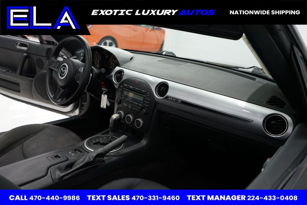 2013 Mazda MX-5 Miata 1 OWNER SINCE NEW! CLUB PACKAGE! LIQUID SILVER METALLIC SPEC CAR - 22712648 - 27