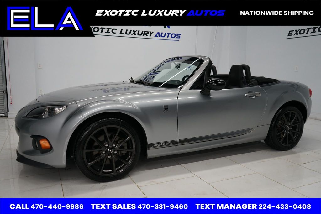 2013 Mazda MX-5 Miata 1 OWNER SINCE NEW! CLUB PACKAGE! LIQUID SILVER METALLIC SPEC CAR - 22712648 - 2