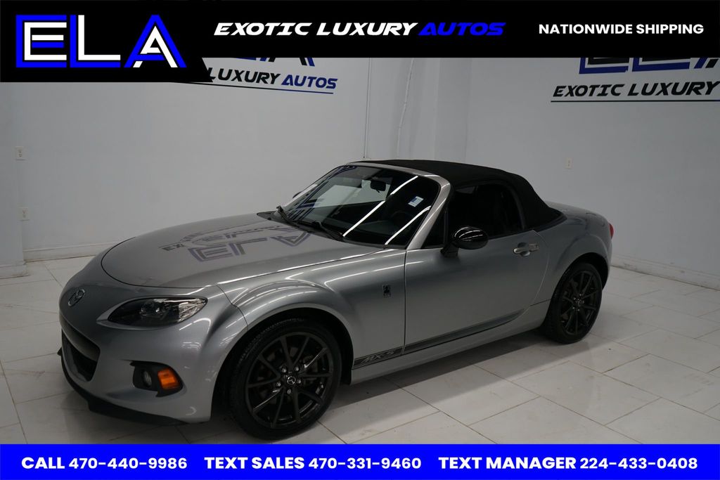 2013 Mazda MX-5 Miata 1 OWNER SINCE NEW! CLUB PACKAGE! LIQUID SILVER METALLIC SPEC CAR - 22712648 - 33