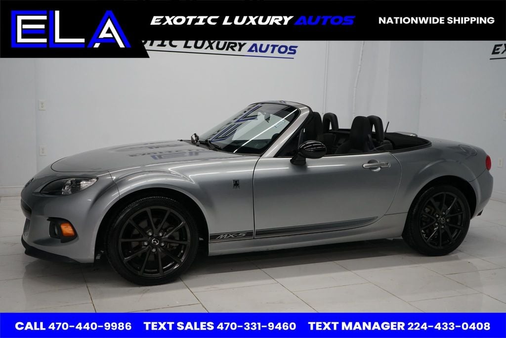 2013 Mazda MX-5 Miata 1 OWNER SINCE NEW! CLUB PACKAGE! LIQUID SILVER METALLIC SPEC CAR - 22712648 - 3