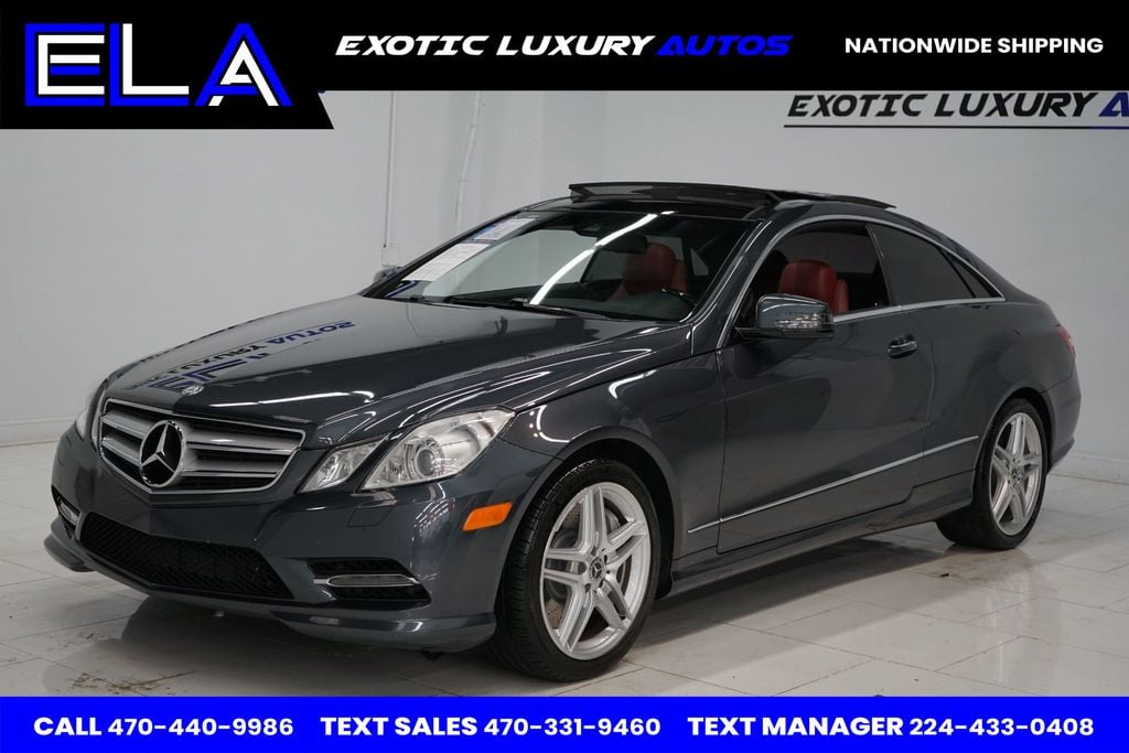 2013 Mercedes-Benz E-Class E550! COUPE! CLEAN CARFAX! RED INTERIOR! PREVIOUSLY OWNED IN FL! - 22585058 - 0