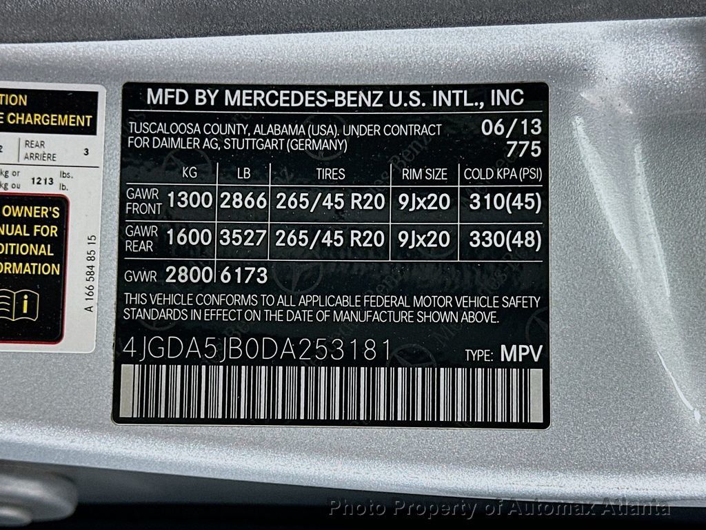 2013 Mercedes-Benz M-Class ML350 - 22511087 - 39