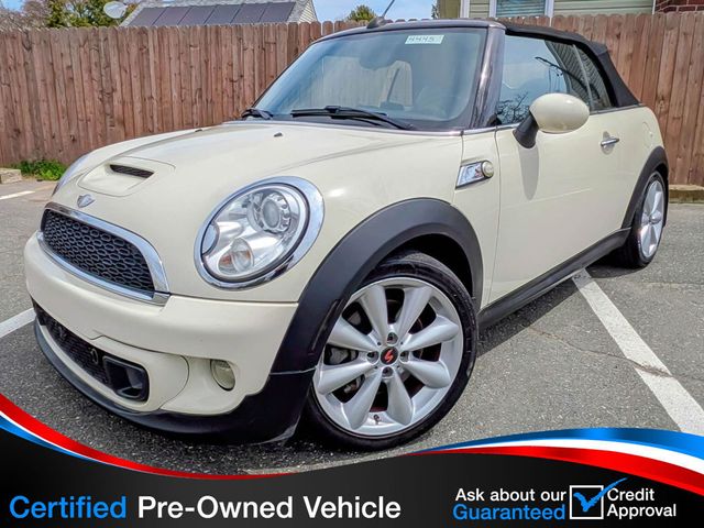 2013 MINI Cooper S Convertible CLEAN CARFAX, 6-SPD MANUAL, CONVERTIBLE, SPORT PKG, 17" WHEELS - 23000110 - 0