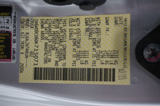 2013 Nissan Frontier 2WD King Cab V6 Automatic SV - 22968668 - 24