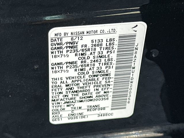 2013 Nissan Murano 2WD 4dr S - 23003768 - 20