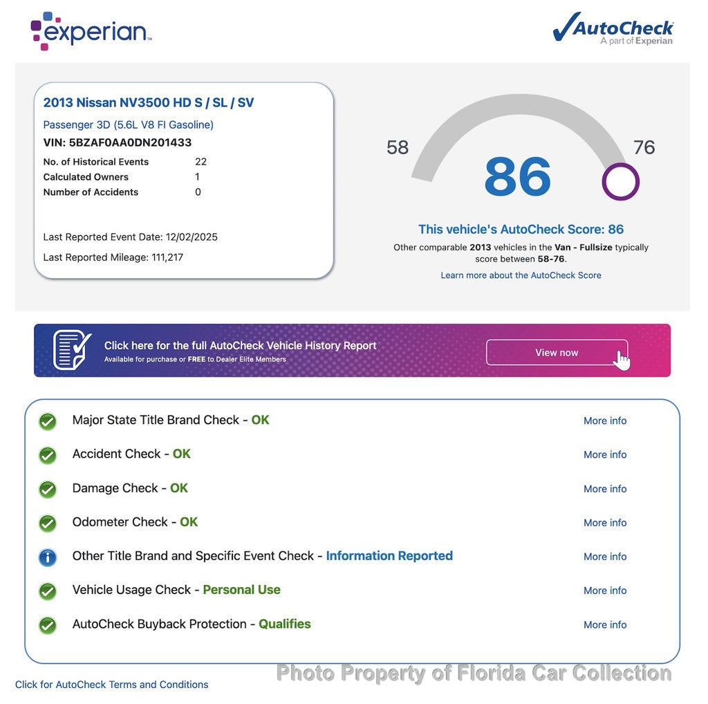 2013 Nissan NV3500 HD Passenger SV 12-Passenger Van 5.6L V8   - 22989770 - 68