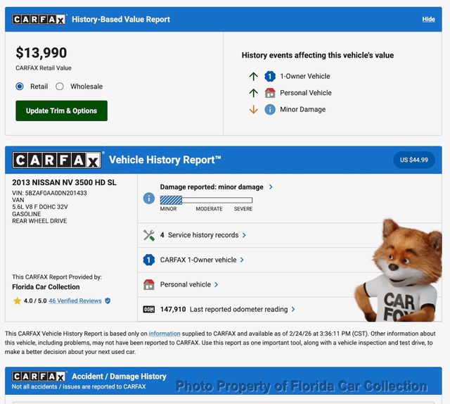 2013 Nissan NV3500 HD Passenger SV 12-Passenger Van 5.6L V8   - 22989770 - 69