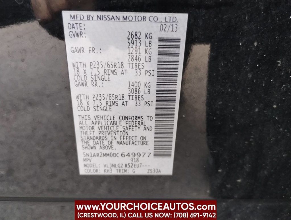 2013 Nissan Pathfinder 4WD 4dr SL - 22858432 - 38