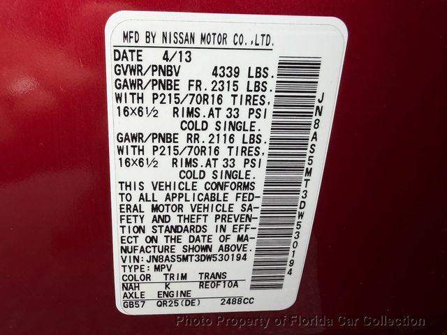 2013 Nissan Rogue S FWD Automatic - 23017829 - 83