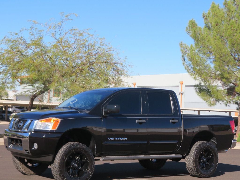 2013 Nissan Titan 4X4 LOW MILES LIFTED EXTRA CLEAN AZ TRUCK 4X4 TITAN V8  - 22672636 - 0