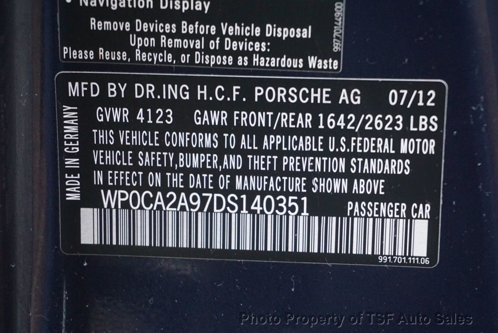 2013 Porsche 911 2dr Cabriolet Carrera - 22959523 - 53