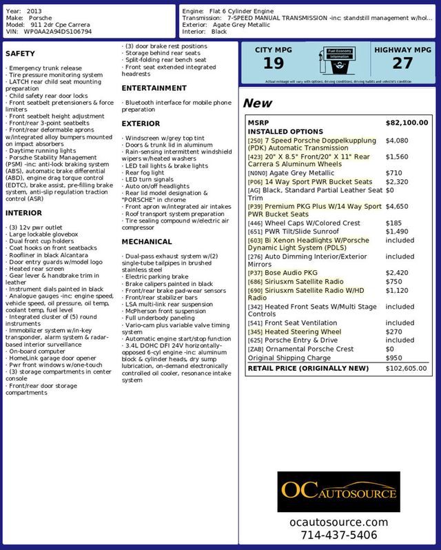 2013 Porsche 911 2dr Carrera - 22872235 - 32