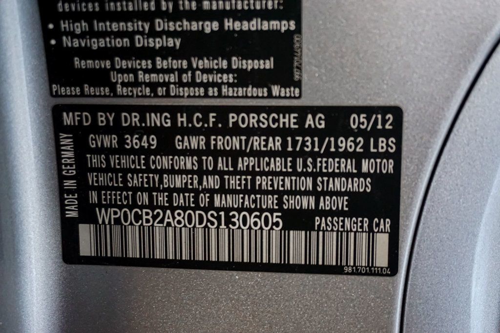 2013 Porsche Boxster *6-Speed Manual* *Sport Chrono* *Well Serviced* - 23043691 - 24