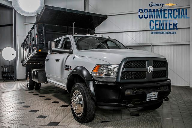 2013 Ram 5500 5500 CREW 4X4 * 6.7 CUMMINS * AISIN * 12' STAKE DUMP - 17227401 - 0