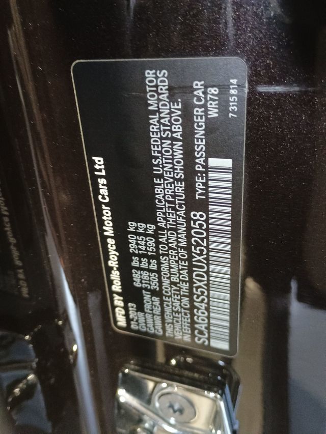 2013 Rolls-Royce Ghost 4dr Sedan Clean Carfax - 23020426 - 64