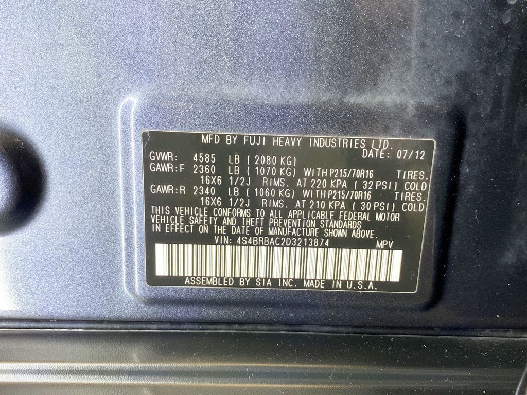 2013 Subaru Outback 4dr Wagon H4 Automatic 2.5i - 22935951 - 57