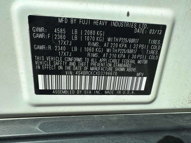 2013 Subaru Outback 4dr Wagon H4 Automatic 2.5i Limited - 23035567 - 36