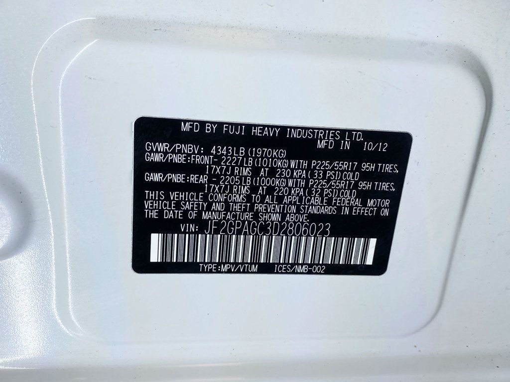 2013 Subaru XV Crosstrek 5dr Automatic 2.0i Limited - 22973703 - 56