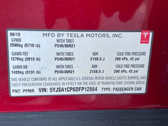 2013 Tesla Model S 2013 TESLA MODEL S PERFORMANCE LOW MILES 1-OWNER 615-730-9991 - 23018724 - 23