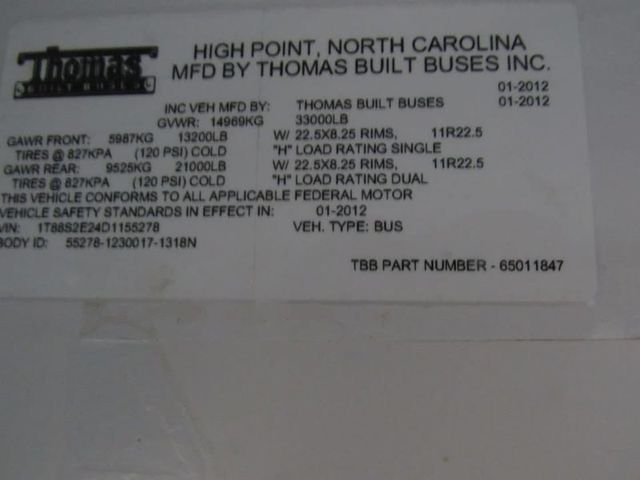 2013 Thomas Built MVP-EF Front engine transit-style activity bus - 23089854 - 18
