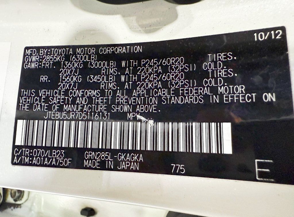 2013 Toyota 4Runner 4WD 4dr V6 Limited - 22912642 - 40