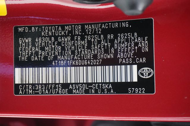 2013 Toyota Camry  - 22917637 - 25