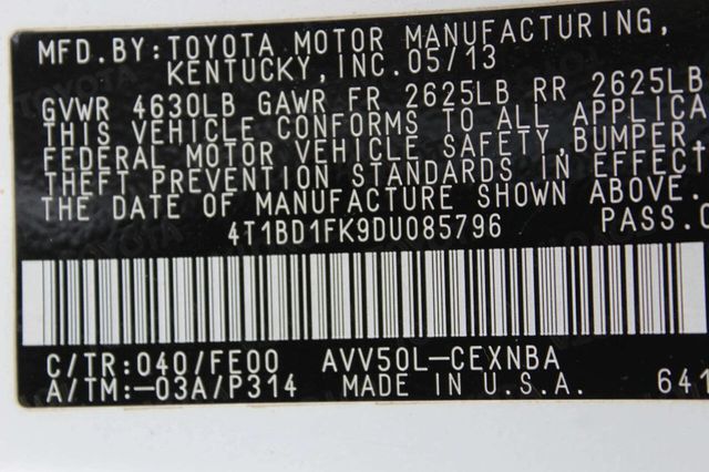 2013 Toyota Camry Hybrid 4dr Sedan XLE - 22956138 - 9