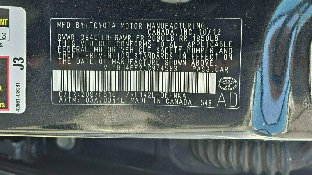 2013 Toyota Corolla 4dr Sedan Automatic LE - 22914923 - 30