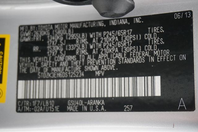 2013 Toyota Highlander FWD 4dr V6 - 22995860 - 32